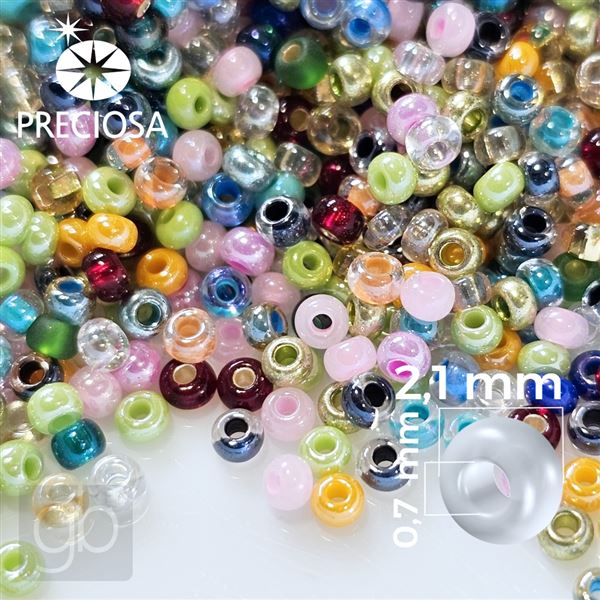 Preciosa rokajl 11/0 2,1 mm MIX PRM015 50 g