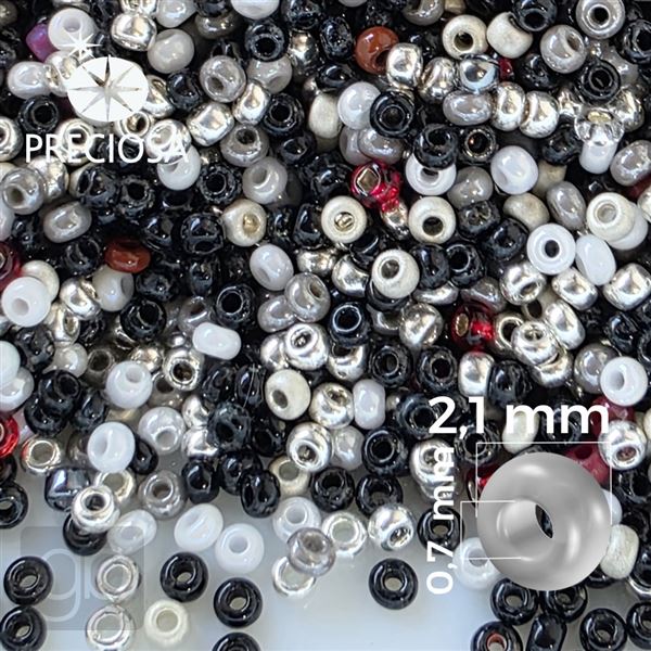 Preciosa rokajl MIX 11/0 2,1 mm mix PRM038 50 g