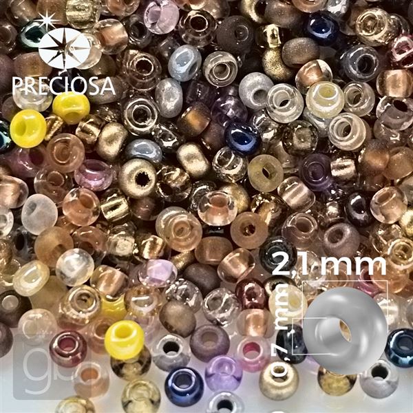 Preciosa rokajl MIX 11/0 2,1 mm PRM068 50 g