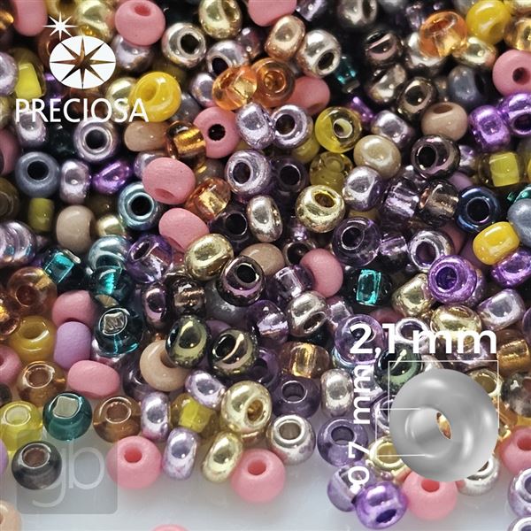 Preciosa rokajl MIX 11/0 2,1 mm  PRM071 50 g