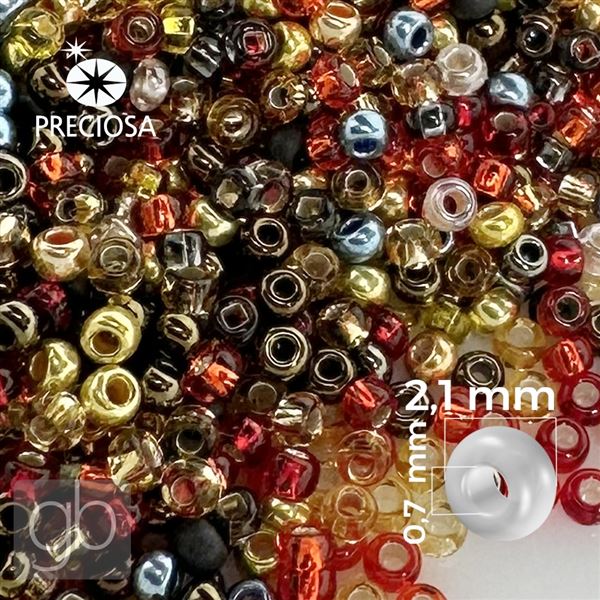 Preciosa rokajl MIX cca 3,5 x 10 mm PRM079 50 g