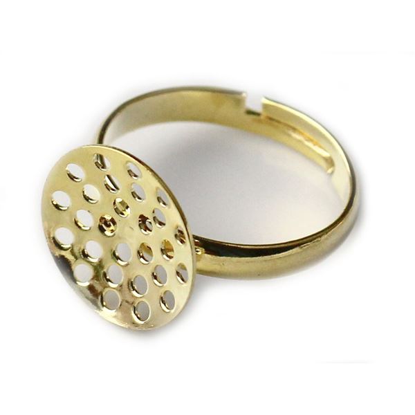 Prstnek lko-polotovar se stkem O 12 mm Zlat