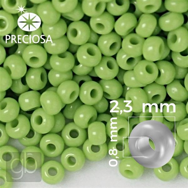 Preciosa rokajl 10/0 2,3 mm Zelen� 53310 50 g