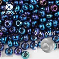 Preciosa rokajl 10/0 2,3 mm Modrá Iris 59135 50 g