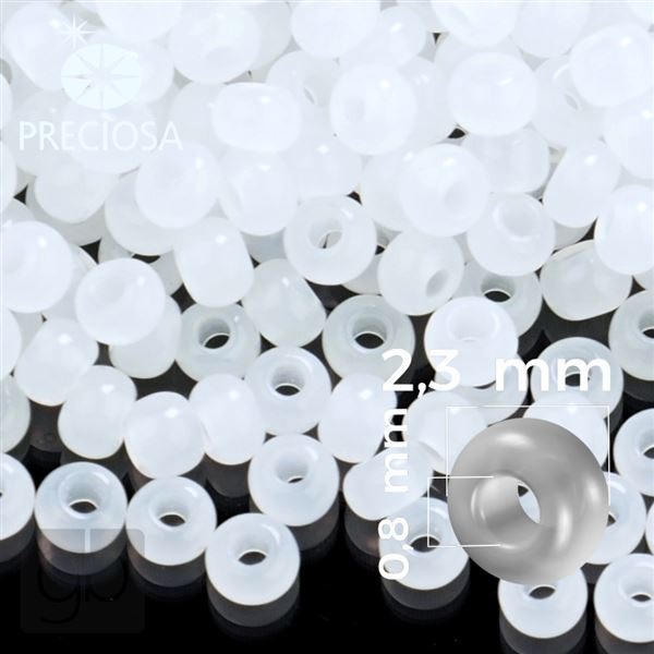 Preciosa rokajl 10/0 2,3 mm B�l� 02090 50 g