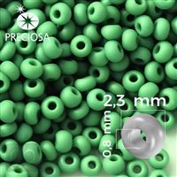 Preciosa rokajl 10/0 2,3 mm Zelená MATT 53250 50 g