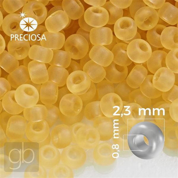 Preciosa rokajl 10/0 2,3 mm lut MATT 10020 50 g