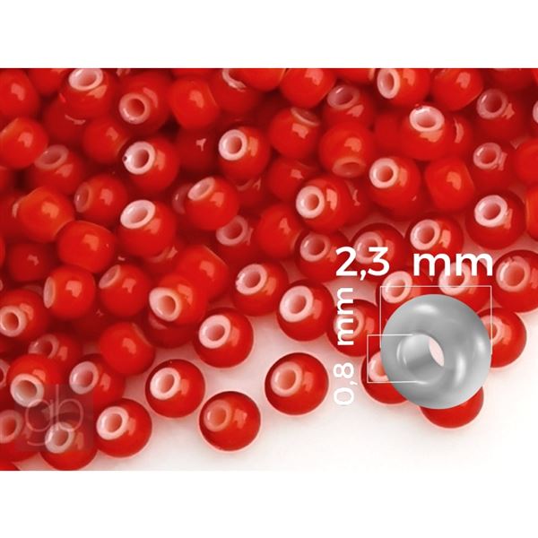 Preciosa Cornelian 10/0 2,3 mm erven (93730) 20 g