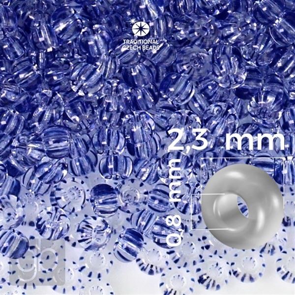 Preciosa STRIPED rokajl 10/0 2,3 mm Modr ir 00331 20 g