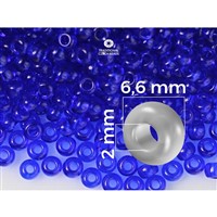 Preciosa korálky rokajl 1/0 6,6 mm Modrá (30080) 20 g