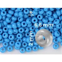 Preciosa korálky rokajl 1/0 6,6 mm Modrá (63050) 20 g
