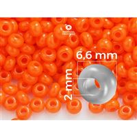 Preciosa korálky rokajl 1/0 6,6 mm Oranová (93140) 20 g