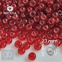 Preciosa rokajl 11/0 2,1 mm ervená 90090 50 g