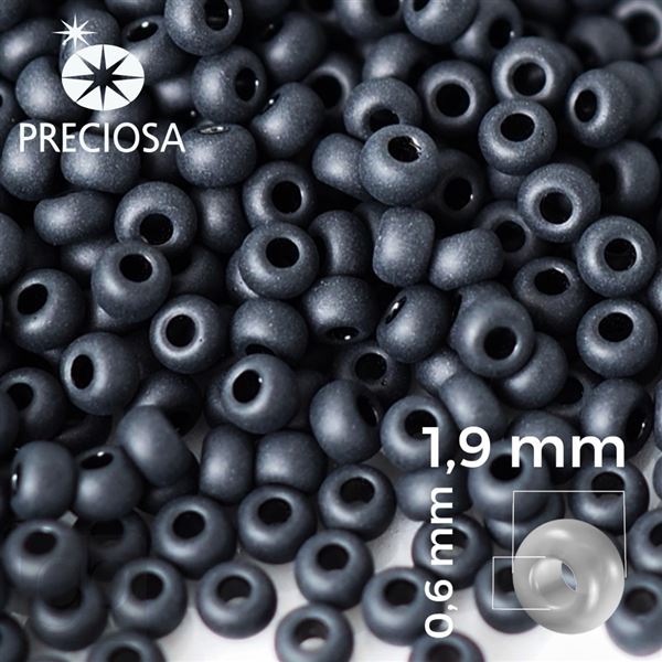 Preciosa rokajl 11/0 2,1 mm ern MAT 23980 50 g