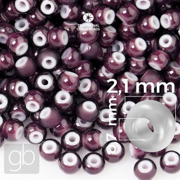 Preciosa rokajl 11/0 2,1 mm Fialov CORNELIAN 23708 50 g