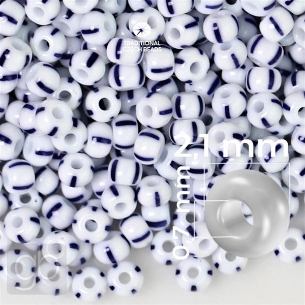 Preciosa Rokajl 11/0 2,1 mm STRIPED 03330 50 g