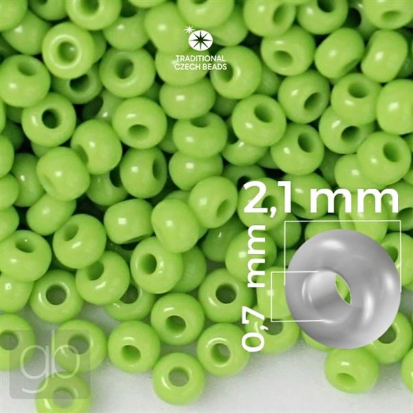 Preciosa rokajl 11/0 2,1 mm Zelen 53310 50 g