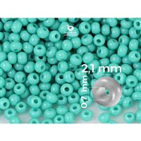 Preciosa 11/0 2,1 mm Tyrkysová (63130) 50 g