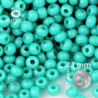 Preciosa rokajl 11/0 2,1 mm Tyrkysová 63130 50 g