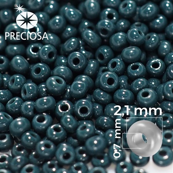 Preciosa rokajl 11/0 2,1 mm Zelen 53270 20 g