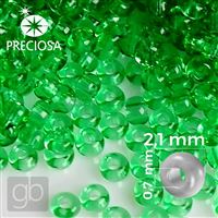 Preciosa rokajl 11/0 2,1 mm Zelená 50100 50 g