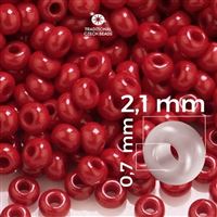 Preciosa 11/0 2,1 mm ervená (93310) 50 g