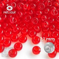 Preciosa rokajl 11/0 2,1 mm ervená 90070 50 g