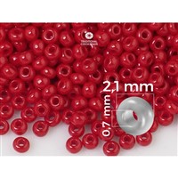 Preciosa 11/0 2,1 mm Červená (93210) 50 g