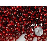 Preciosa korálky rokajl 11/0 - 2,1  mm ervená (97120) 20 g