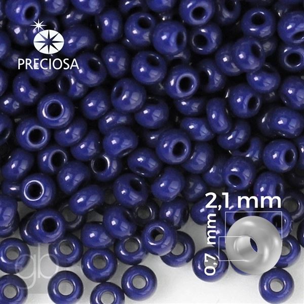 Preciosa rokajl 11/0 2,1 mm Modr 33070 20 g