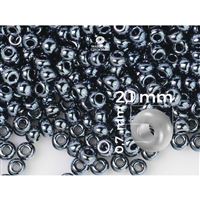 Preciosa korálky rokajl 11/0 - 2,1 mm Hematit (49102) 20g