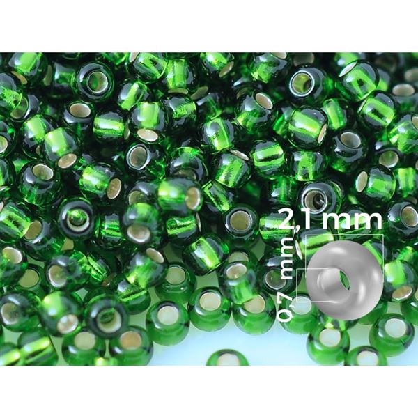 Preciosa kor�lky rokajl 11/0 - 2,1 mm Zelen� (27120) 20g