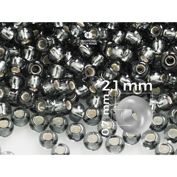 Preciosa kor�lky rokajl 11/0 - 2,1 mm �ed� (47010) 20 g