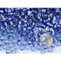 Preciosa korálky rokajl 11/0 - 2,1  mm Modrá (37030) 20 g