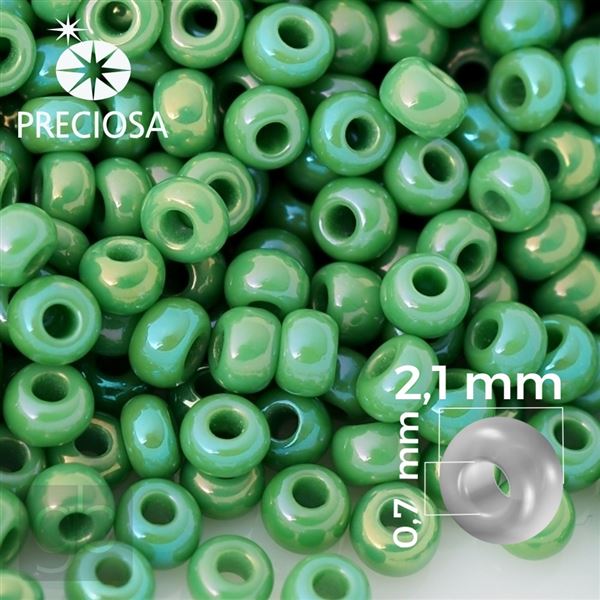 Preciosa rokajl 11/0 2,1 mm Zelen� 54250 50 g
