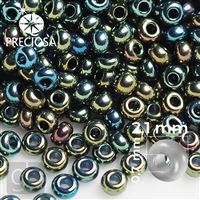 Preciosa rokajl 11/0 2,1 mm IRIS Zelená 59155 50 g