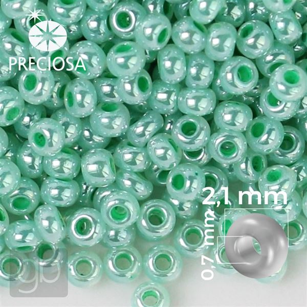 Preciosa rokajl 11/0 2,1 mm Zelen 37356 20 g