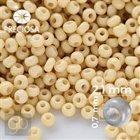 Preciosa rokajl 11/0 2,1 mm Béová 03251 50 g