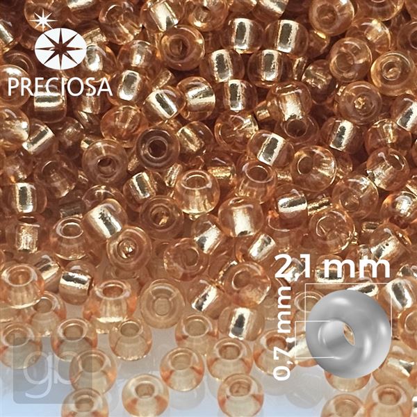 Preciosa rokajl 11/0 2,1 mm Oran�ov� 08289 50 g