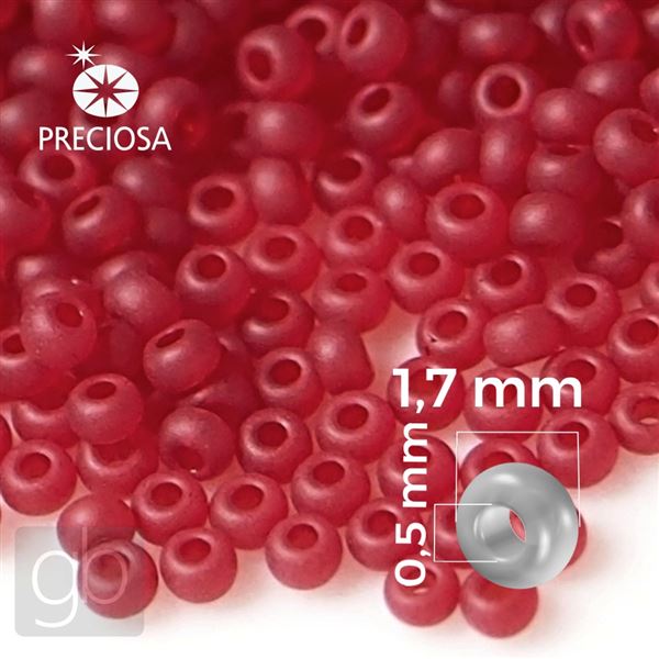 Preciosa Rokajl 13/0 1,7 mm �erven� MAT 90090 50 g