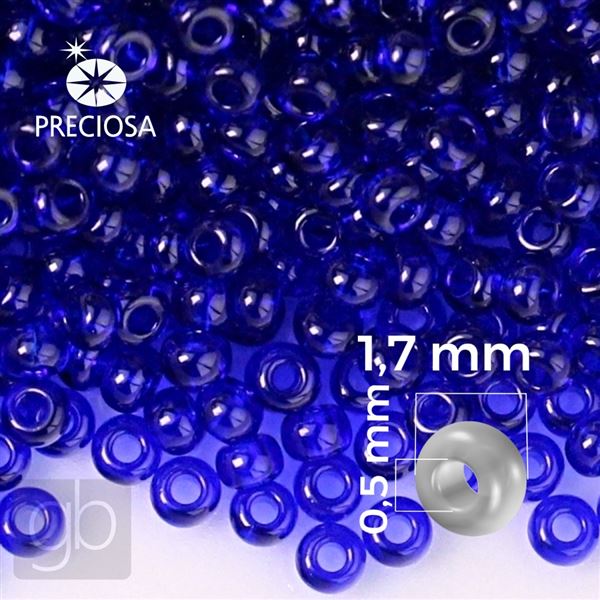 Preciosa rokajl 13/0 1,7 mm Modr� 30100 20 g
