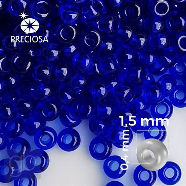 Preciosa rokajl 15/0 1,5 mm Modr� 60300 20 g