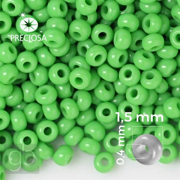 Preciosa rokajl 15/0 1,5 mm Zelen� 53230 20 g