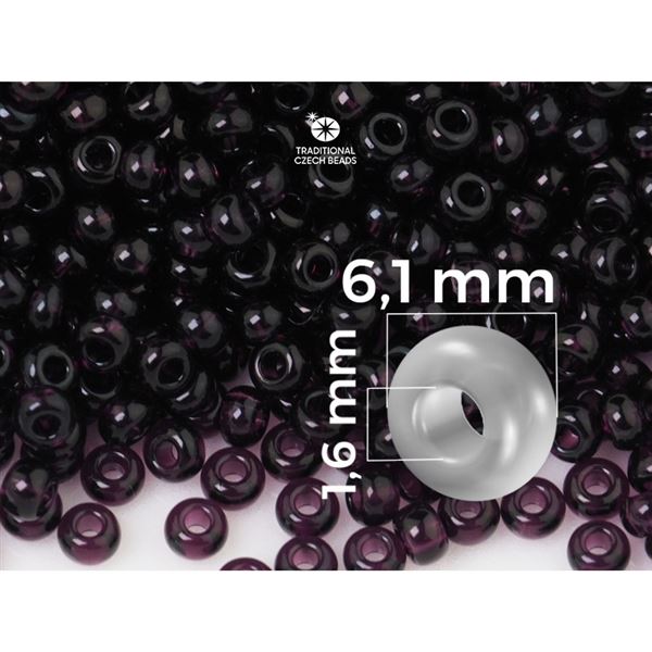 Preciosa kor�lky rokajl 2/0 6,1 mm Fialov� (20080) 20 g