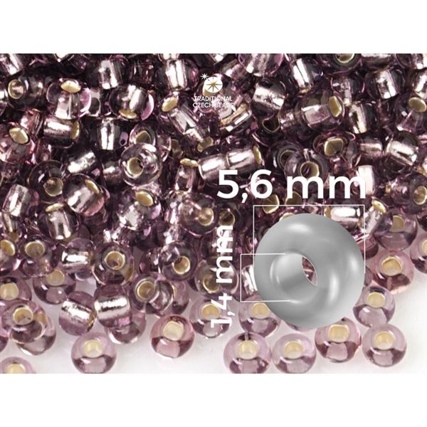 Preciosa kor�lky rokajl 3/0 5,6 mm Fialov� (27010) 20 g