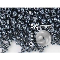 Preciosa korálky rokajl 3/0 5,6 mm �edá Hematit (49102) 20 g