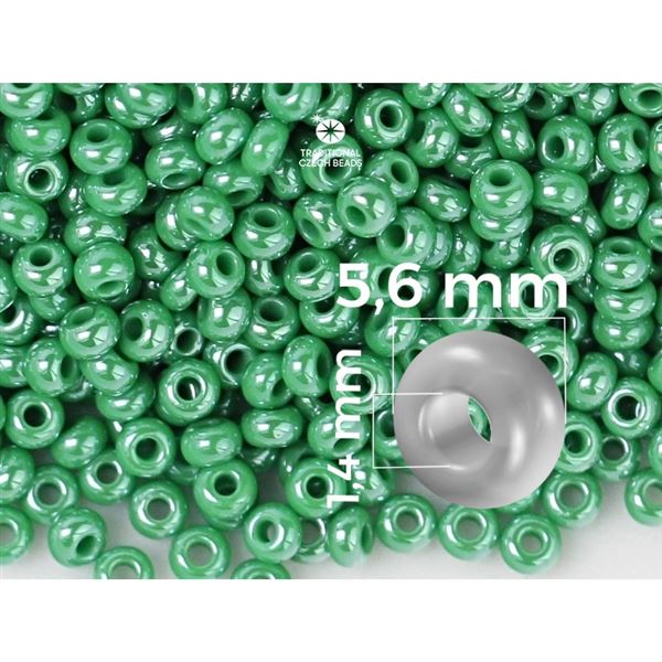 Preciosa kor�lky rokajl 3/0 5,6 mm Zelen� (58250) 20 g