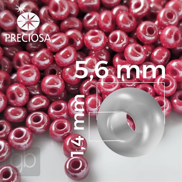 Preciosa rokajl 3/0 5,6 mm �erven� 98190 50 g