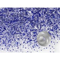 Preciosa STRIPED rokajl 4/0 5,1 mm Modrá+irá (00330) 20 g