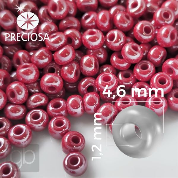 Preciosa rokajl 5/0 4,6 mm erven 98190 50 g